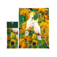 BACKYARD BEAUTIES COCKATOOS KITCHEN TOWEL