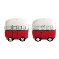 KOMBI VAN SALT PEPPER SHAKERS RED