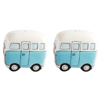 KOMBI VAN SALT PEPPER SHAKERS BLUE