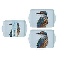 MODERN BIRDS KINGFISHER SCATTER TRAY 2PK