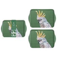 MODERN BIRDS COCKATOO SCATTER TRAY 2PK