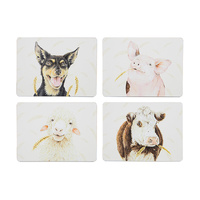 FARMYARD FACES ASSORTED 4PK PLACEMENT
