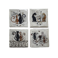 CAT COUPLE NAPKINS 20PK 3PLY 33X33CM 4ASST