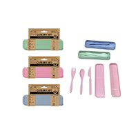 CUTLERY REUSABLE IN TRAVEL CASE 3PK 3ASST