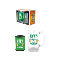 JUST ANOTHER BEER DRINKER STEIN AND STUBBY HOLDER