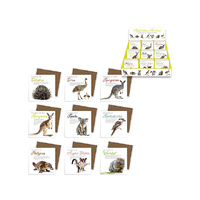 10X10CM AUSTRALIAN ANIMAL COASTER UN72