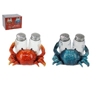 10CM BLUE/RED CRAB S&amp;P SHAKER SOLD QTY 4