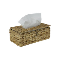 25X14CM WATER HYACINTH TISSUE BOX