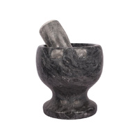 MORTAR AND PESTLE STONE 13X13CM