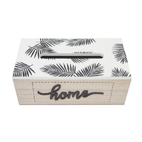 WOODEN TISSUE BOX 23.5 X13 X 9CM