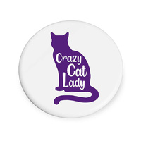 CRAZY CAT LADY COASTER 10CM