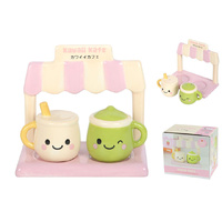 SET OF 2 KAWAII LATTE CERAMIC SALT AND PEPPER SHAKER QTY 2