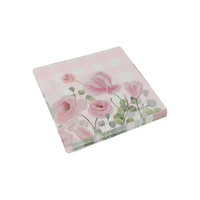 16.5CMX16.5CM 2PLY FLORAL NAPKIN QTY 12