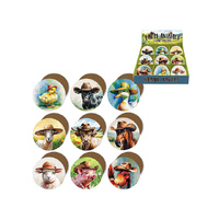 10CM ROUND FARM YARD HAT COASTER UN72