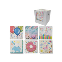 NAPKIN 2PLY BIRTHDAY 2PLY 6ASST UN12