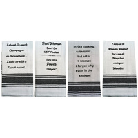 TEA TOWEL 4ASST 40X70CM