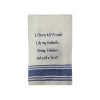 TEA TOWEL COCKTAILS 40X70CM