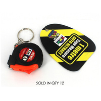 *PLASTIC TAPE MEASURE K/CHAIN QTY12