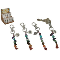 CHAKRA ENERGY KEYRING 8ASST QTY 16