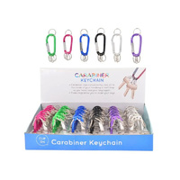 CARABINER KEY CHAIN 6ASST UN48