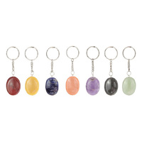 4CM THUMB WORRY STONE CHAKRA K/RING UN28