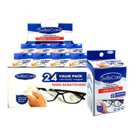 SWISSCARE LENS WIPES 24PK UN12