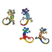 20CM MULTI COLOURED LIZARD 4ASST