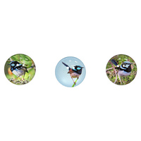 5CM GLASS FAIRY WREN MAGNET 3ASST UN12