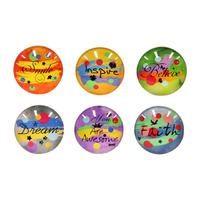5CM GLASS WORDING INSPIRE MAG UN12