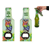 16CM OWL HAPPY HOUR MAGNET UN12