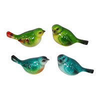8CM MARBLE BIRD MAGNET 4ASST UN12