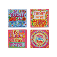7.5X7.5CM HAPPY JOYFUL MAGNET 4ASST UN12