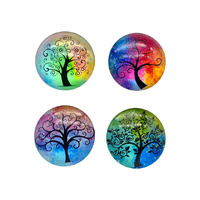 5CM ROUND GLASS TOL MAGNET 4ASST UN12