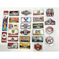TIN FRIDGE MAGNETS 12X6CM 24ASST