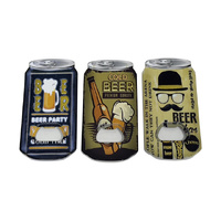 11CM BEER BOTTLE OPENER MAGNET 3ASST UN12