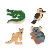 AUSTRALIAN ANIMAL HANDMADE MAGNET 4ASST SOLD QTY12