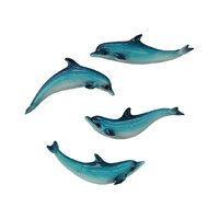 11CM MARBLE DOLPHIN MAGNETS 4ASST UN12