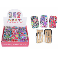 BUTTERFLY MANICURE SET 6PC 3ASST UN15