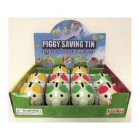 LITTLE PIGGY TIN MONEY BOX UN12