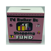 I'D RATHER BE SHOPPING MONEY BOX