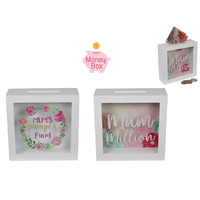 15X15CM MUM MONEY BOX 2ASST QTY 4