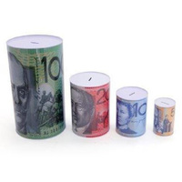 MONEY TIN JUMBO 20X35CM SOLD QTY6