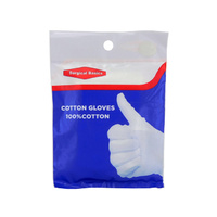 S/BASICS COTTON GLOVES MED