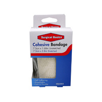 COHESIVE BANDAGE WHITE 7.5CM X1.68M UN6