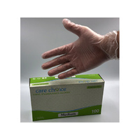 VINYL GLOVES MEDIUM NO POWDER BOX 100