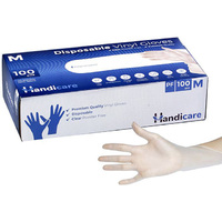 VINYL GLOVES MEDIUM POWDER FREE BOX 100
