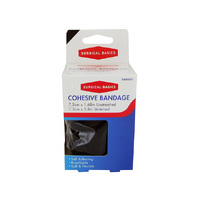 COHESIVE BANDAGE BLACK 7.5CM X 1.68M UN6