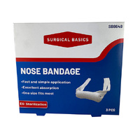 SURG/BASICS NOSE BANDAGE 3PK STERILE SOLD QTY6