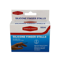 SILICONE FINGER STALLS ASST 5PK UN6