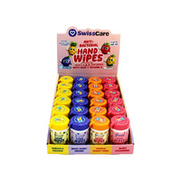 SWISSCARE SANITISING HAND WIPES W/CHARM UN24